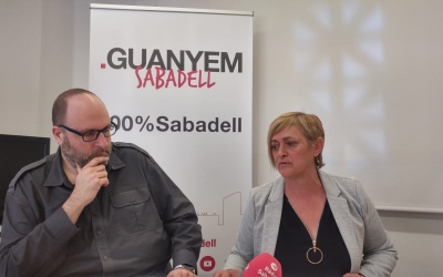 Miquel Soler i Marisol Martínez presentant el seu probjecte de mobilitat a la comarca | Pere Gallifa